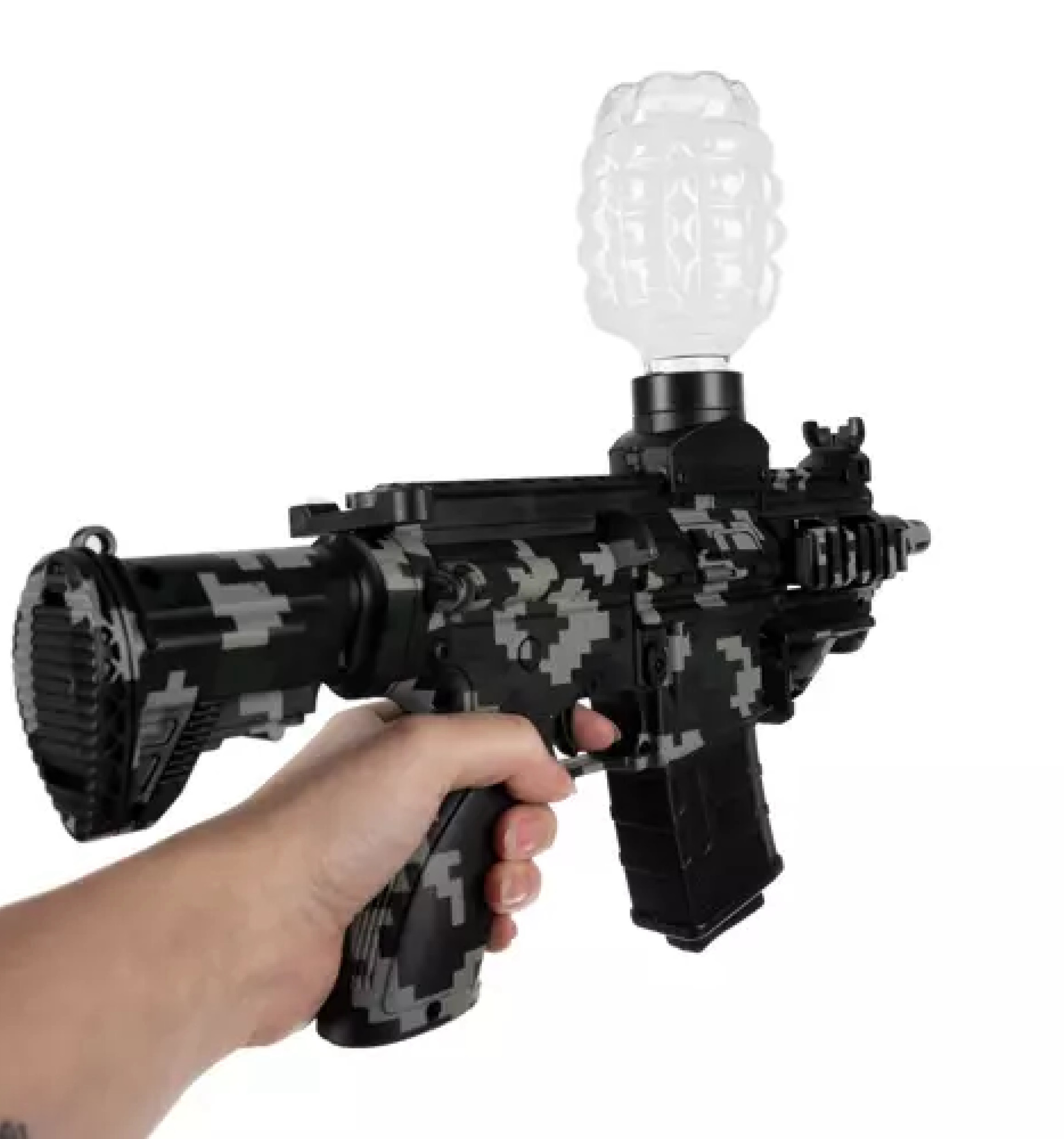 automatická pistole na gelové kuličky s příslušenstvím
